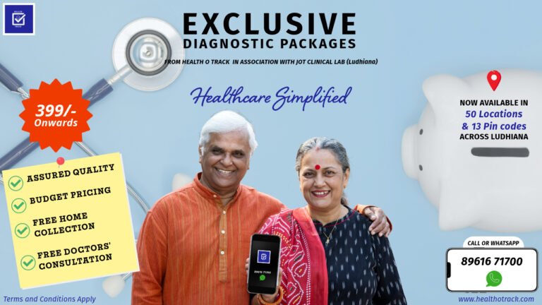 Diagnostic packages by Health O Track and Diagnostic Partners